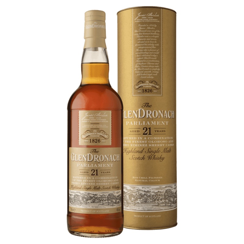 The GlenDronach 21 Year Old Parliament Single Malt Scotch Whisky 700ml