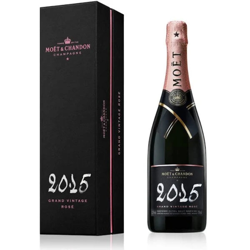 2015 Moet & Chandon Brut Rose Grand Vintage Champagne 750ml Gift Box