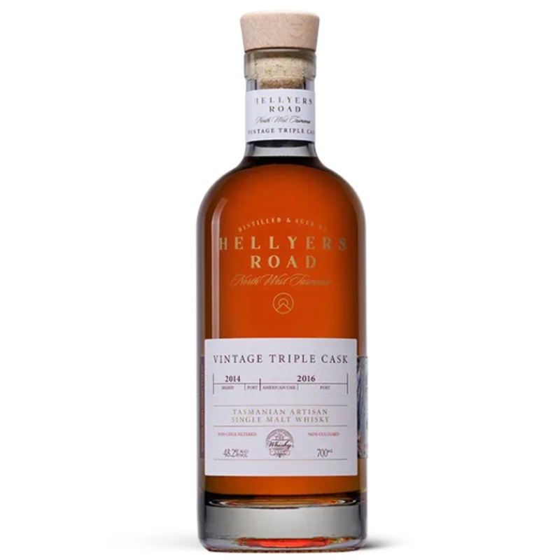 Hellyers Road Vintage Triple Cask Tasmanian Artisan Single Malt Whisky 700ml