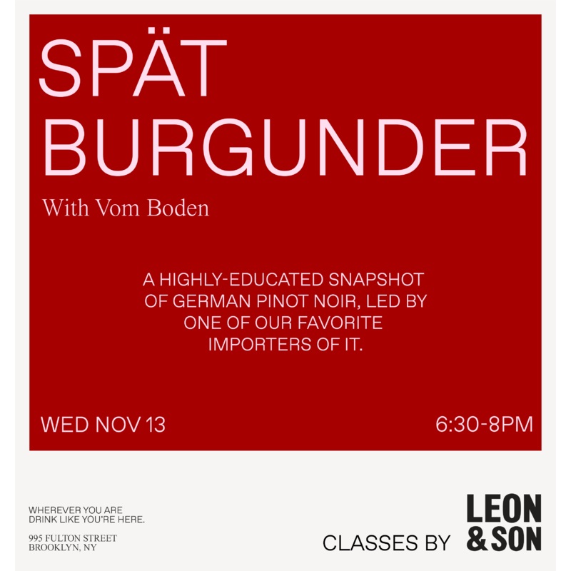 Sptburgunder with Vom Boden