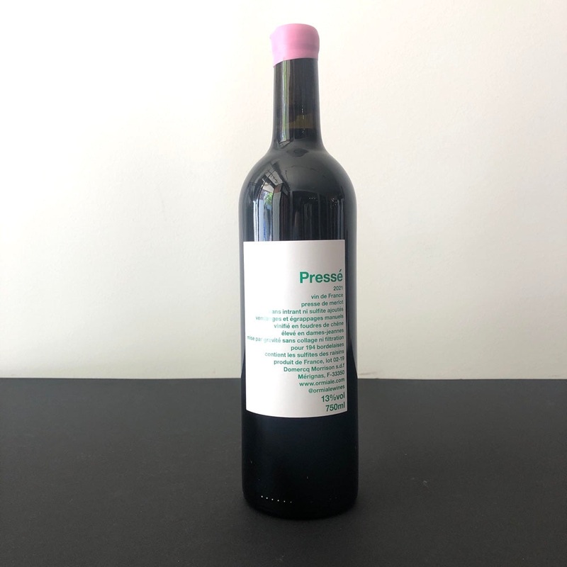 2021 Ormiale, 'Press' Bordeaux Superieur, France