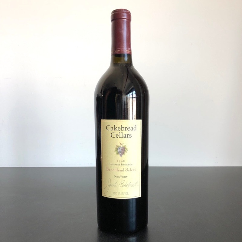 1998 Cakebread Cellars Benchland Select Cabernet Sauvignon, Napa Valley, USA