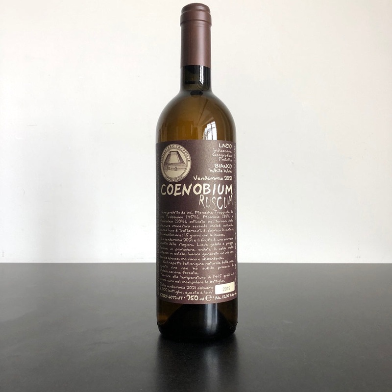 2022 Monastero Trappiste di Vitorchiano Coenobium Ruscum Bianco Lazio IGT