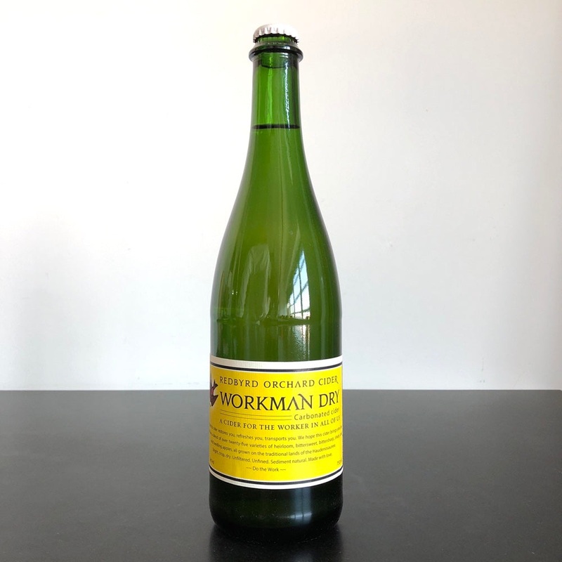NV Redbyrd 'Workman' Dry Cider, Finger Lakes, USA