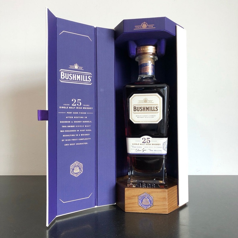 Bushmills 25 Year Port Cask Finished Single Malt Irish Whiskey
