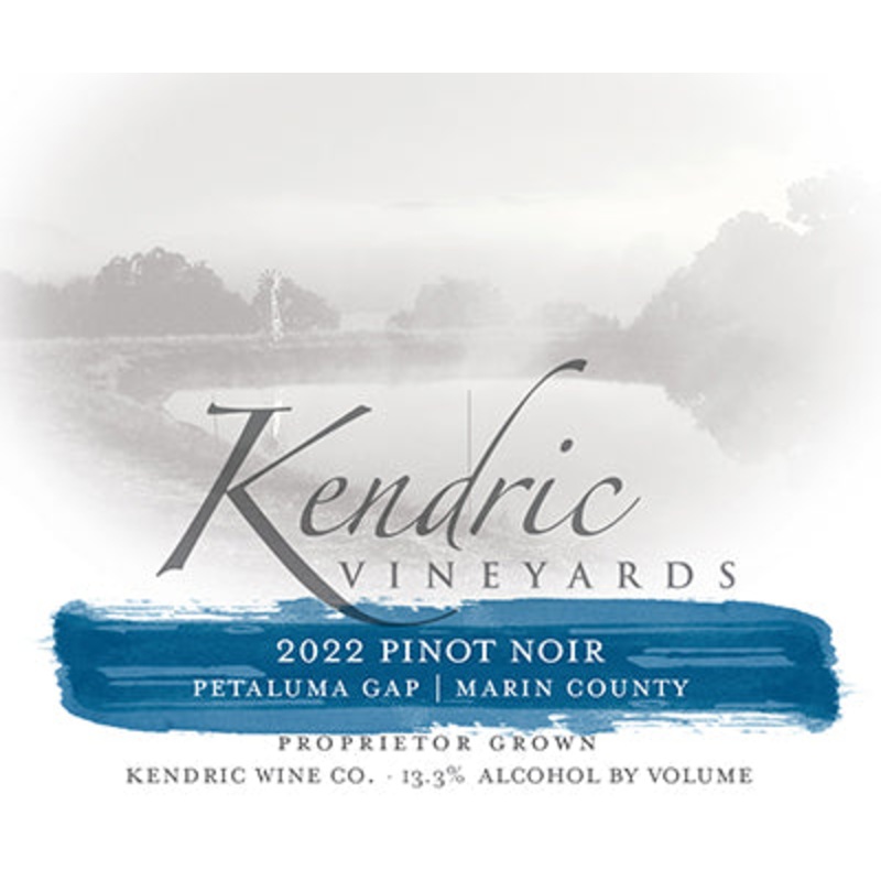 Kendric Vineyards Petaluma Gap Marin County Pinot Noir 2022 750ml