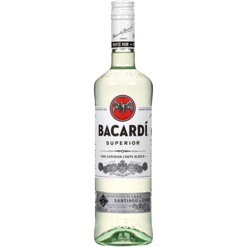 BACARDI RUM SUP WHT80 W/50ML SPICE