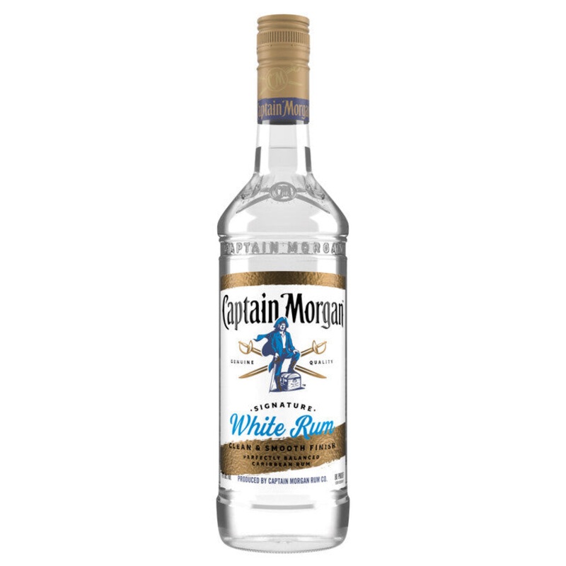 CAPT MORGAN RUM WHITE SIGN 80 PET