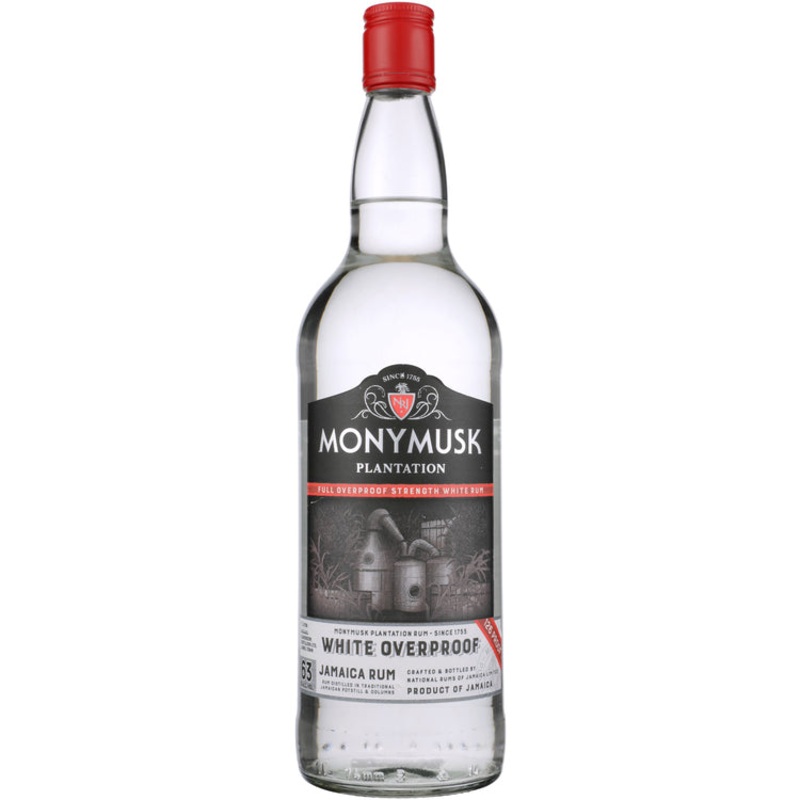 MONYMUSK RUM WHITE OVERPROOF 126