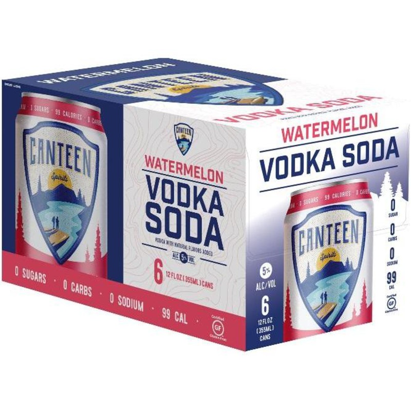 Canteen Spirits Watermelon Vodka Soda 6 Pack