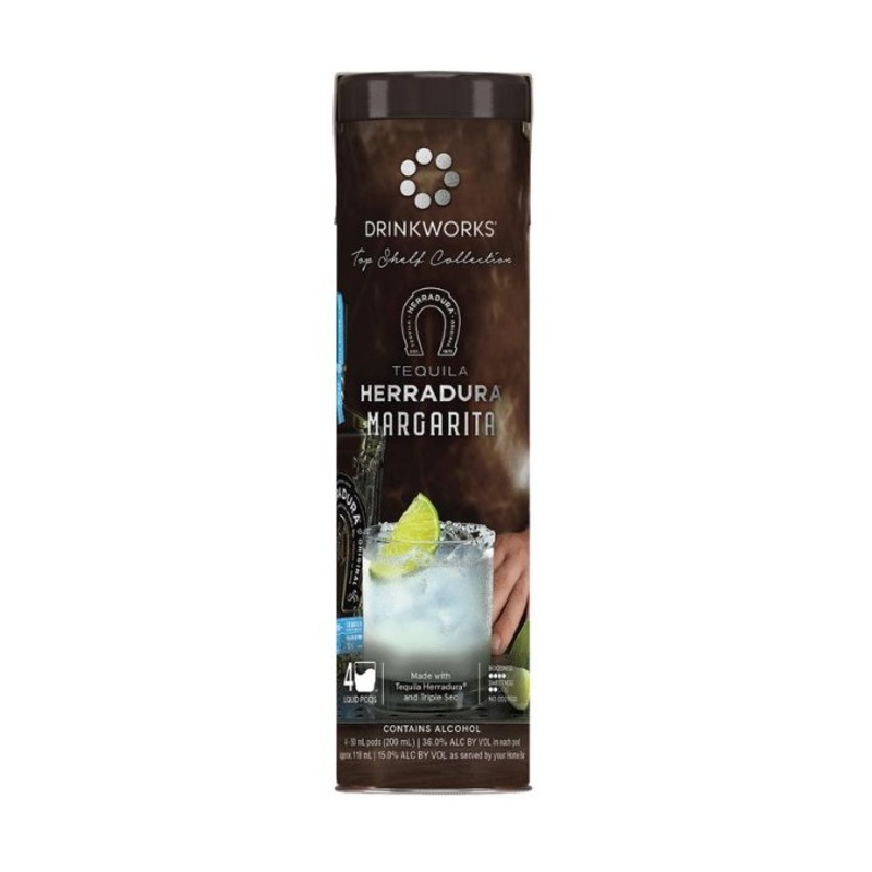 Drinkworks Top Shelf Collection Herradura Margarita Tequila 4 Pack - 50ml Liquid Pods