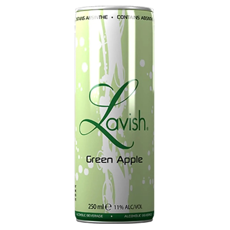 Lavish Green Apple & Absinthe Cocktail Can, 1 x 250 ml