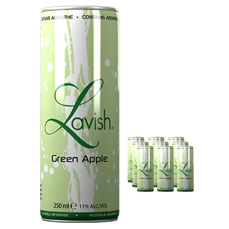Lavish Green Apple & Absinthe Cocktail Can Multipack, 12 x 250 ml