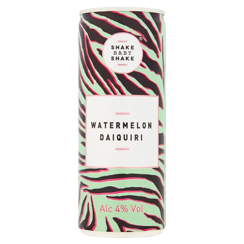 Shake Baby Shake Watermelon Daiquiri Premixed Cocktail Can, 250 ml