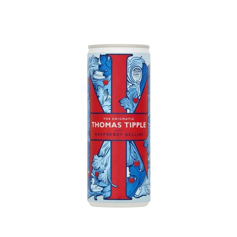 Thomas Tipple Raspberry Bellini Premixed Can, 250 ml