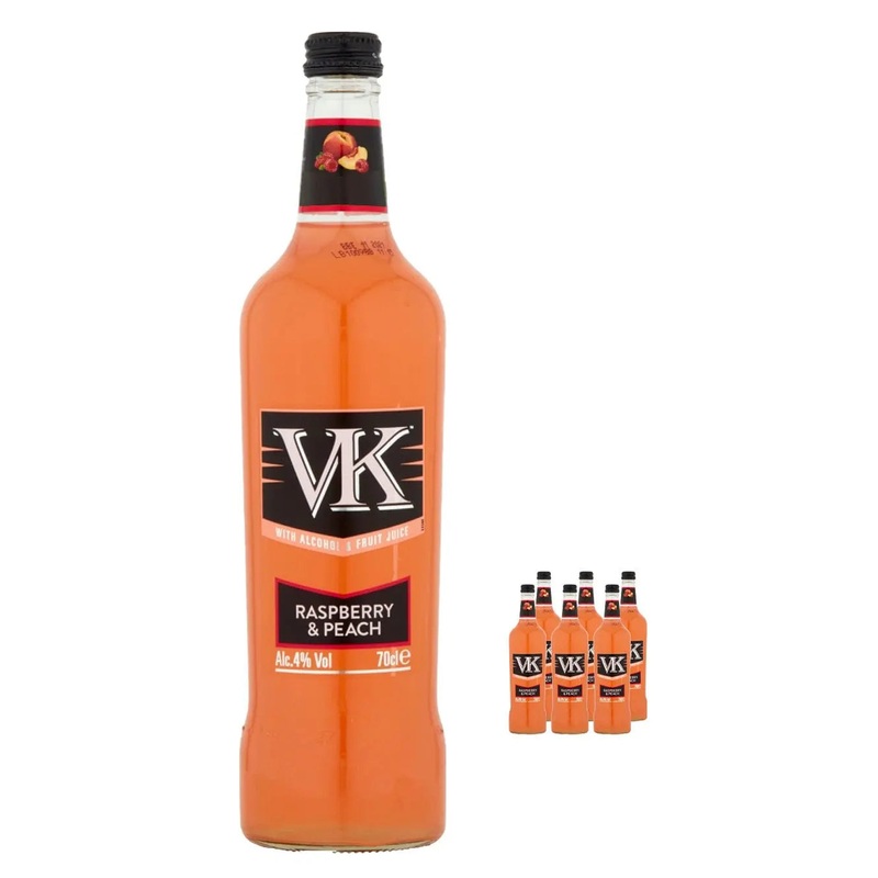 VK Raspberry & Peach Multipack, 6 x 70 cl