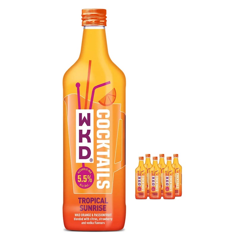 WKD Tropical Sunrise Multipack, 6 x 70 cl