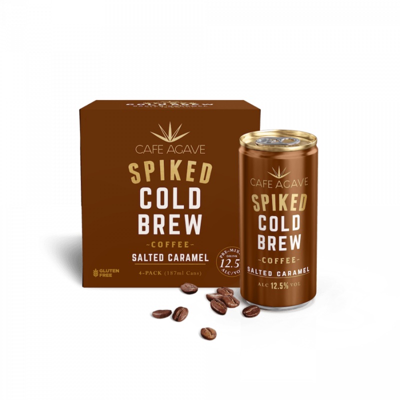 CAFE AGAVE SPIKED COLD BREW SALTED CARAMEL 4PK