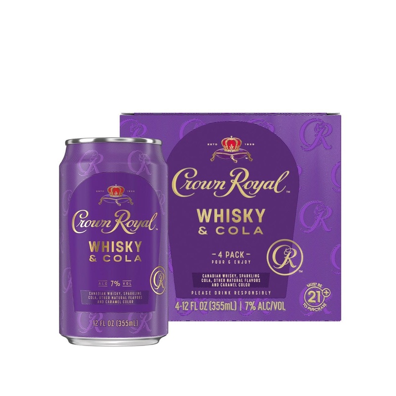 CROWN ROYAL RTD WHISKY COLA 4PK C/O