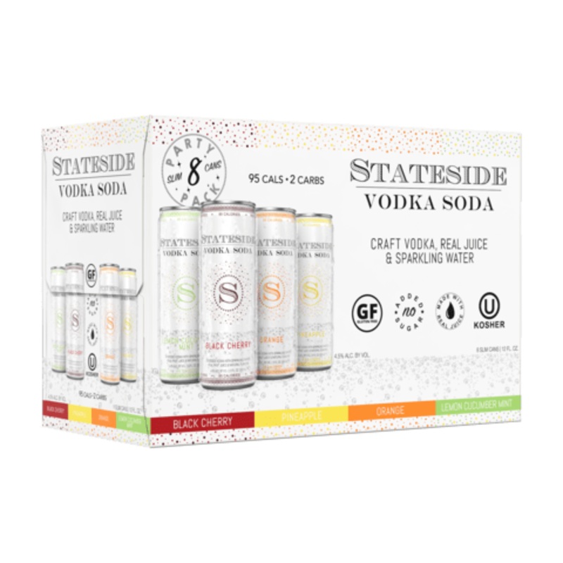 STATESIDE VODKA SODA 8PK