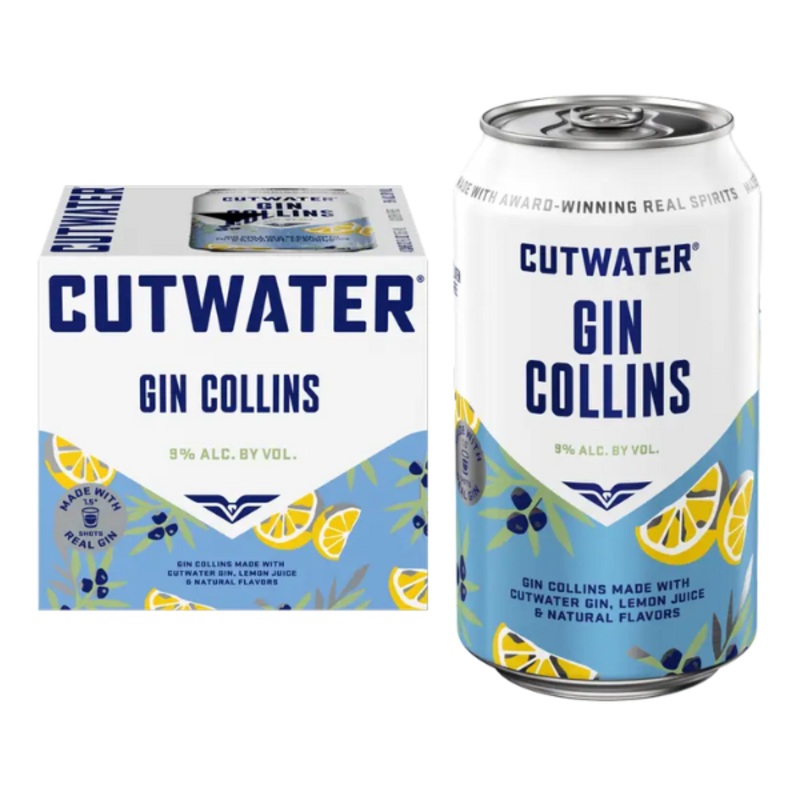 Cutwater Gin Collins 4pk Cans 12oz