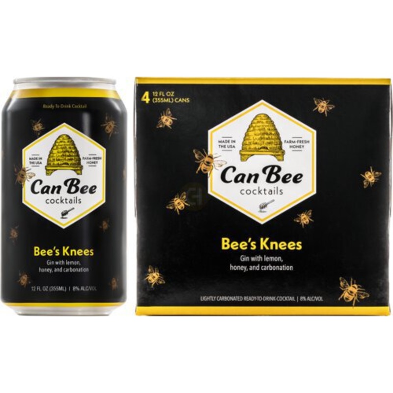 Can Bee Bees Knees 4Pk 12oz