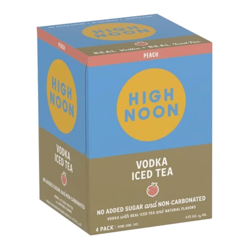 High Noon Iced Tea Peach 4Pk 12oz