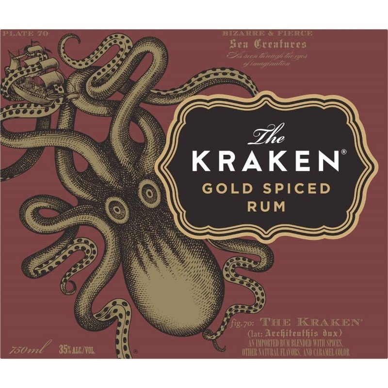 Kraken Gold Spiced Rum 1L