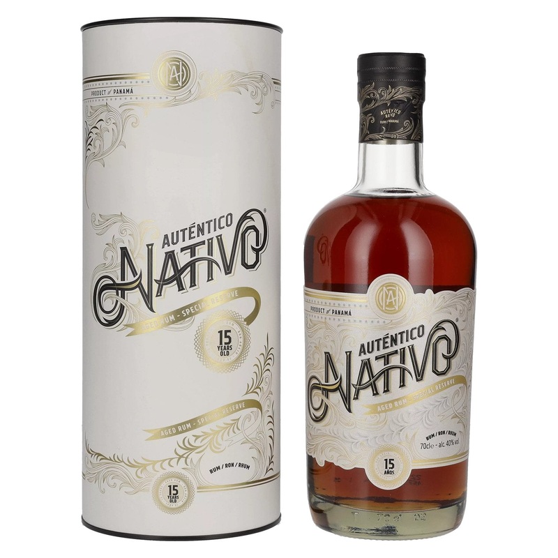 Autentico Nativo 15 Years Old Rum 40% Vol. 0,7l in Giftbox