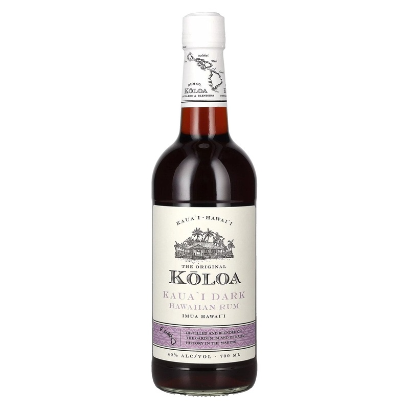 Kloa Kaua'i DARK Hawaiian Rum 40% Vol. 0,7l