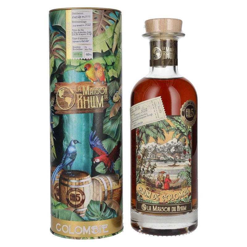 La Maison du Rhum COLOMBIE 2010/2022 Batch N 5 46% Vol. 0,7l in Tinbox