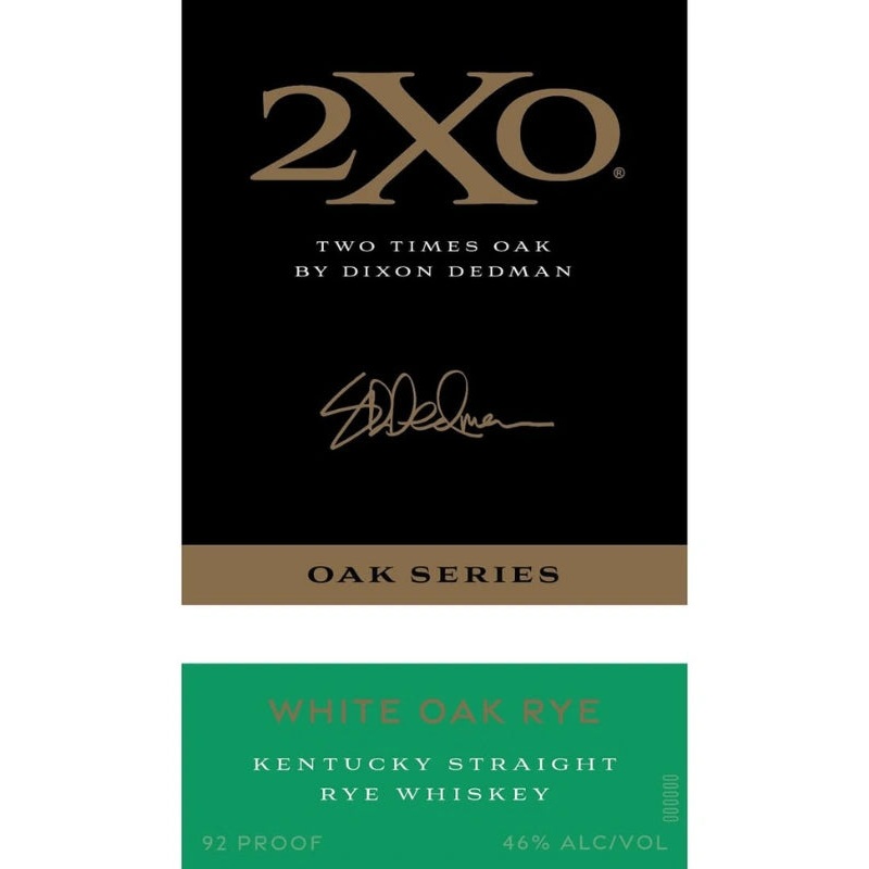 2XO White Oak Rye Straight Rye Whiskey 750mL