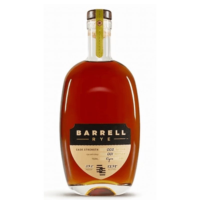 Barrell Rye Batch 002 Cask Strength, Aged 5 Years