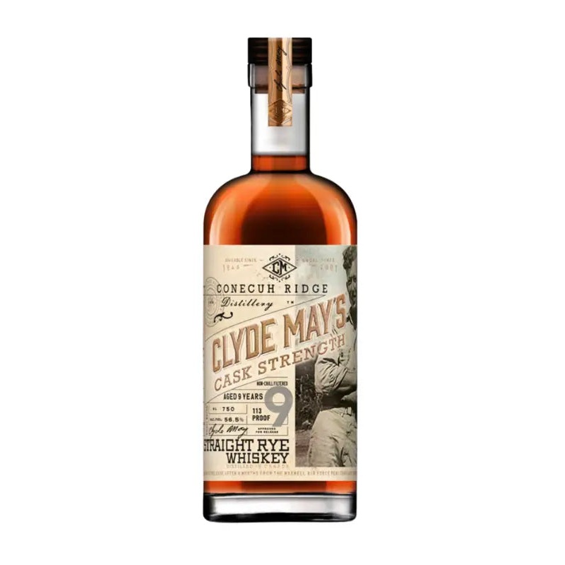 Clyde May's 9 Year Old Cask Strength Rye 750mL