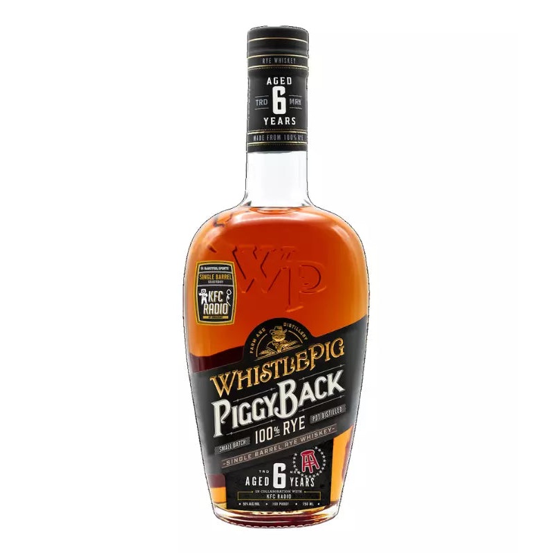 WhistlePig Piggyback 6 Year Single Barrel Barstool Sports KFC Radio Rye