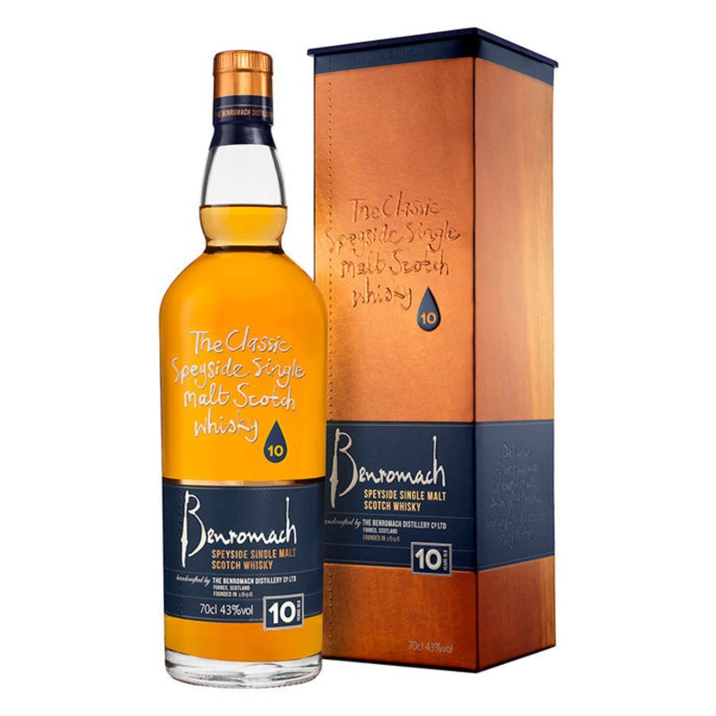 benromach speyside single malt 10yr scotch 750ml