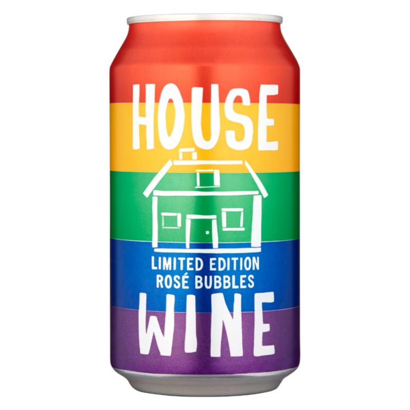 HOUSE WINE ROSE BUBBLES CAN 12PK