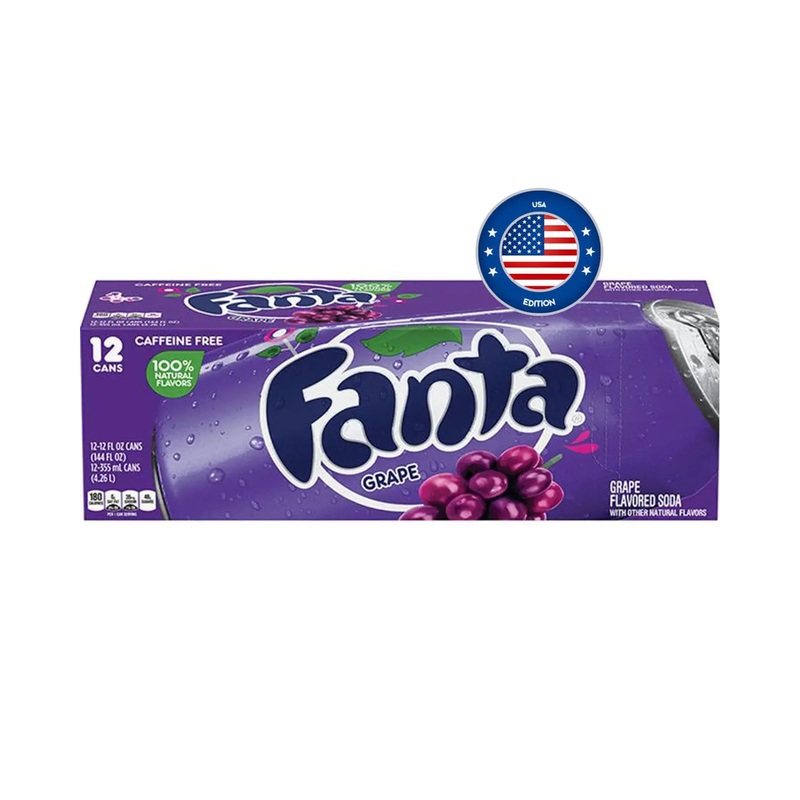 American Fanta Grape Soda Multipack, 12 x 355 ml