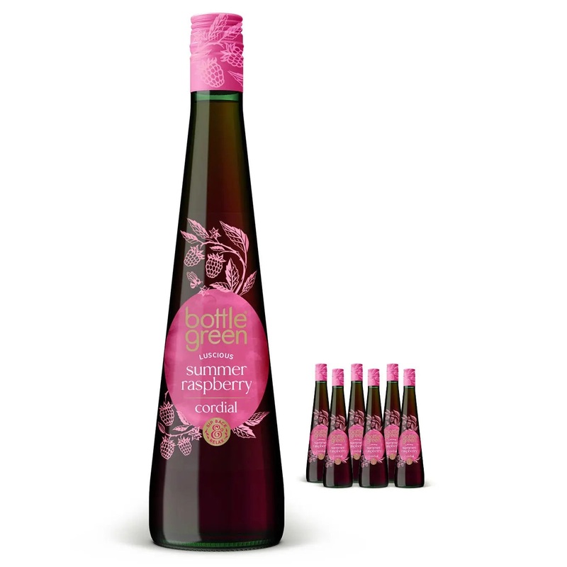 Bottle Green Plump Summer Raspberry Cordial Multipack, 6 x 500 ml