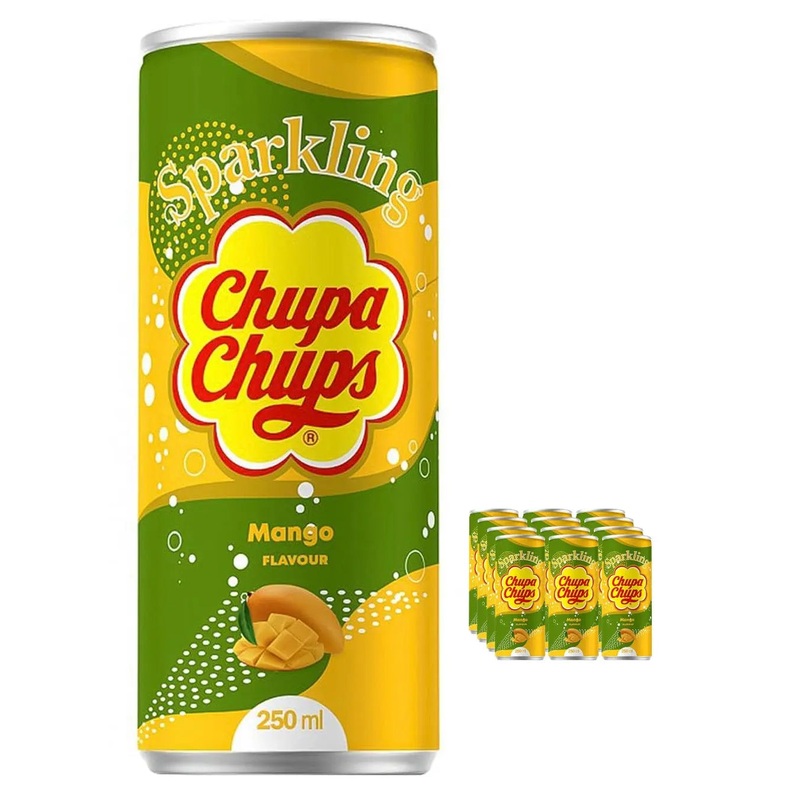Chupa Chups Mango Sparkling Drink Multipack, 24 x 250 ml
