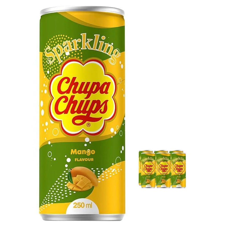 Chupa Chups Mango Sparkling Drink Multipack, 6 x 250 ml