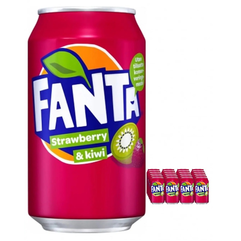 Fanta Strawberry & Kiwi Can Multipack, 24 x 330 ml