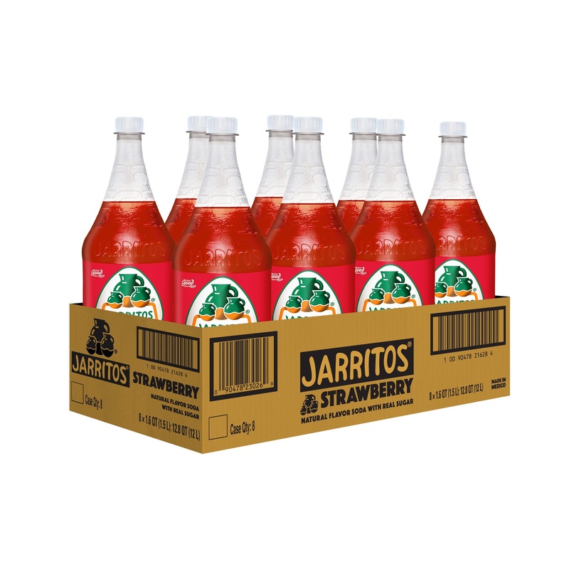Jarritos Strawberry 8 Pack (1.5 L Bottles)