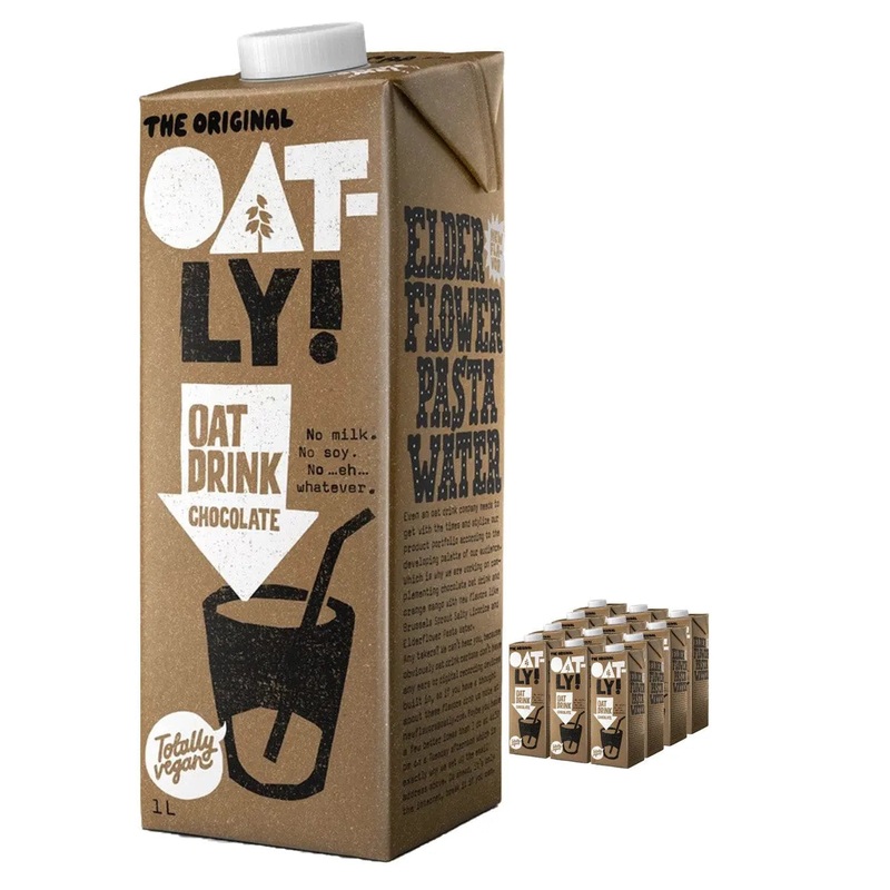 Oatly Oat Drink Chocolate Multipack, 12 x 1 L
