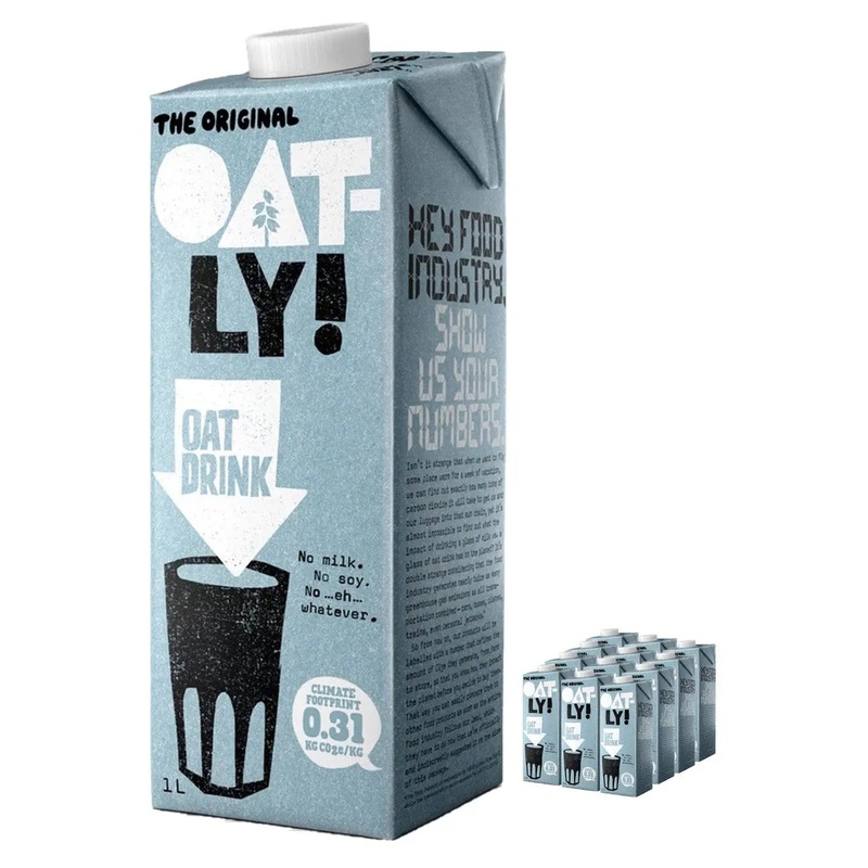Oatly Oat Drink Orignal Multipack, 12 x 1 L