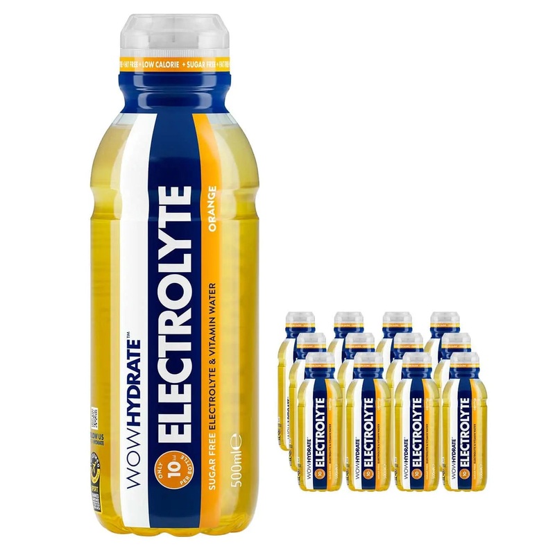 Wow Hydrate Electrolyte Orange Drink Multipack, 12 x 500 ml