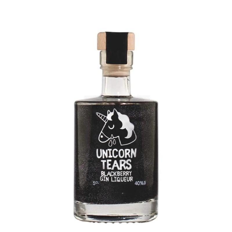 Unicorn Tears Blackberry Gin Liqueur Miniature, 5 cl