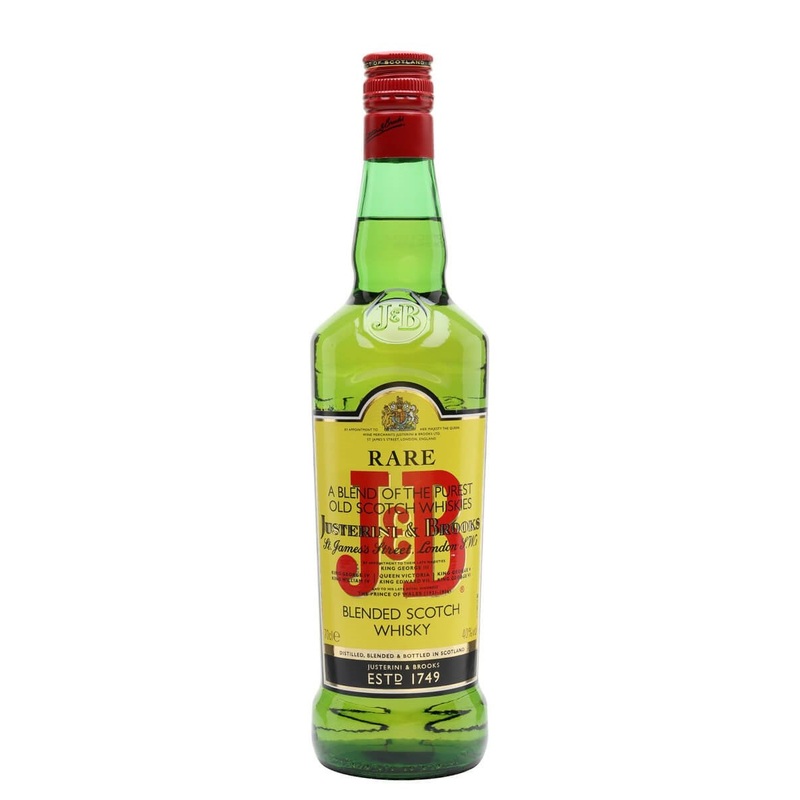 J & B Rare Blended Scotch Whisky 40% abv 70cl