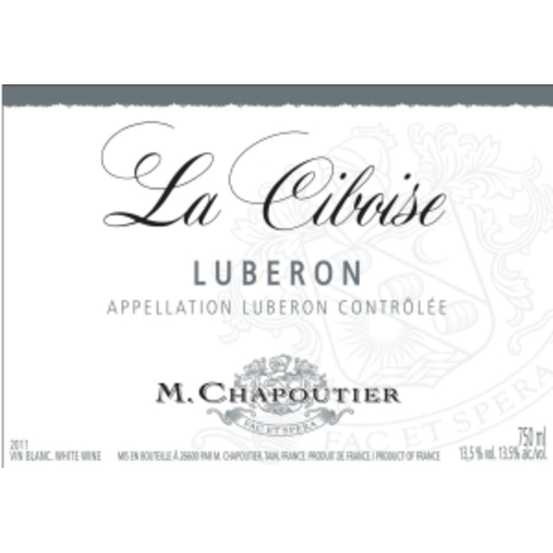 Chapoutier 2020 Luberon Ciboise Blanc
