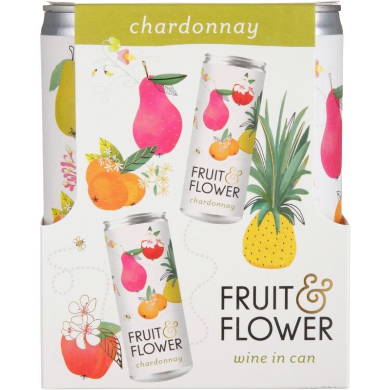 FRUIT&FLOWER CHARDONNAY CAN 12/2PK